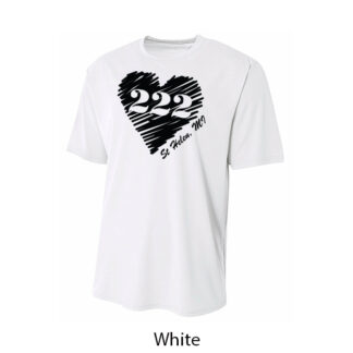 222 Heart Athletic T-Shirt