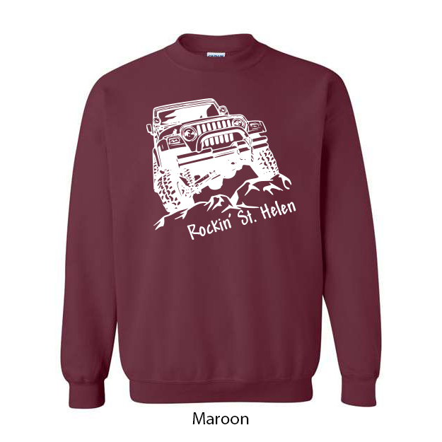 Rockin St. Helen Jeep Crewneck Sweatshirt - Image 7