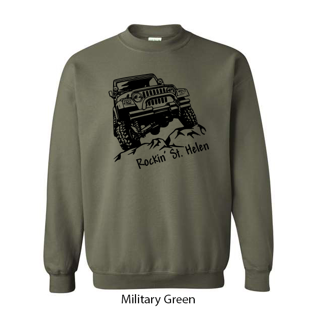 Rockin St. Helen Jeep Crewneck Sweatshirt - Image 8