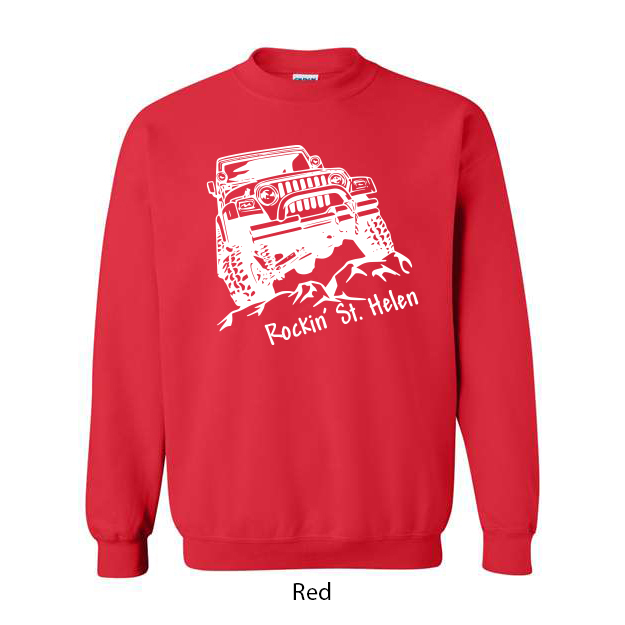 Rockin St. Helen Jeep Crewneck Sweatshirt - Image 11