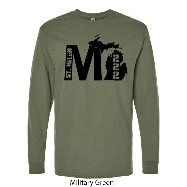 Michigan 222 Long Sleeve T-Shirt - Image 5