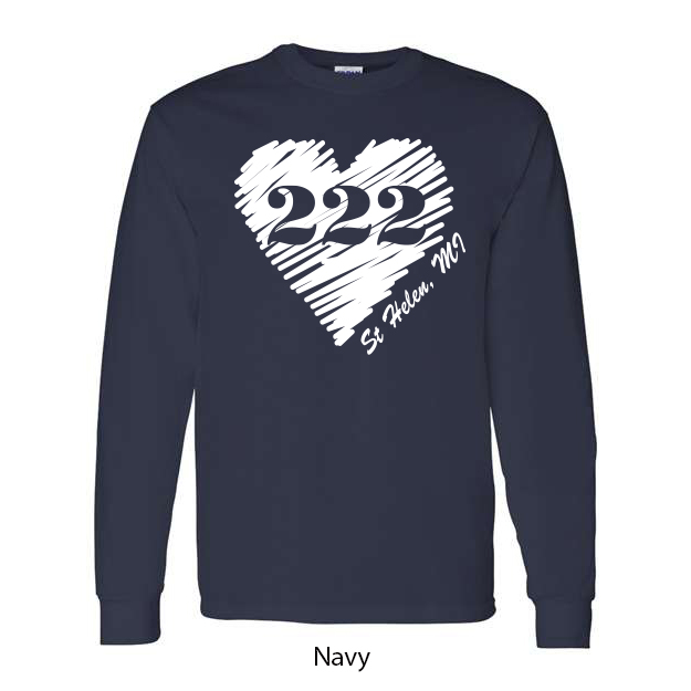 222 Heart Long Sleeve T-Shirt - Image 6