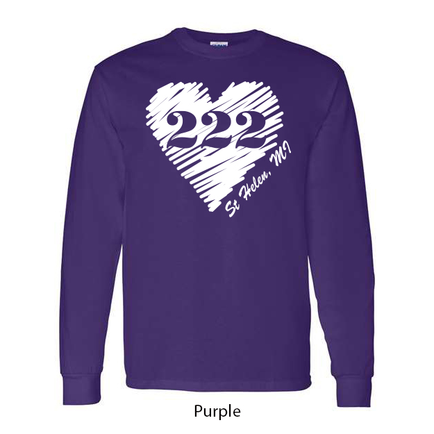 222 Heart Long Sleeve T-Shirt - Image 7