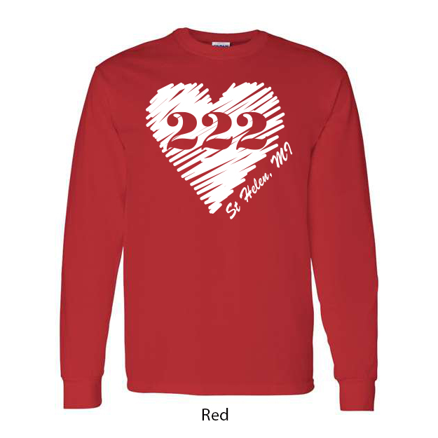 222 Heart Long Sleeve T-Shirt