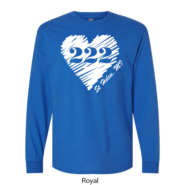 222 Heart Long Sleeve T-Shirt - Image 8