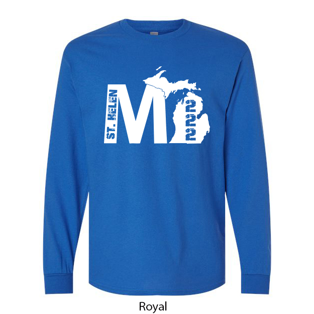 Michigan 222 Long Sleeve T-Shirt - Image 8