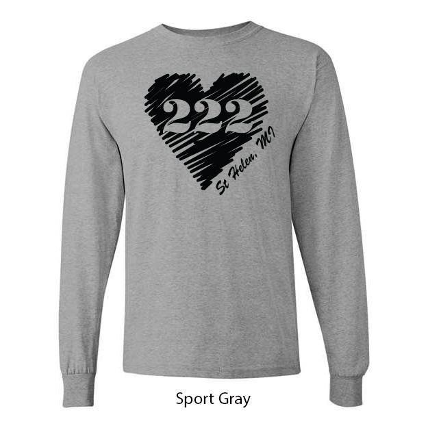 222 Heart Long Sleeve T-Shirt - Image 11