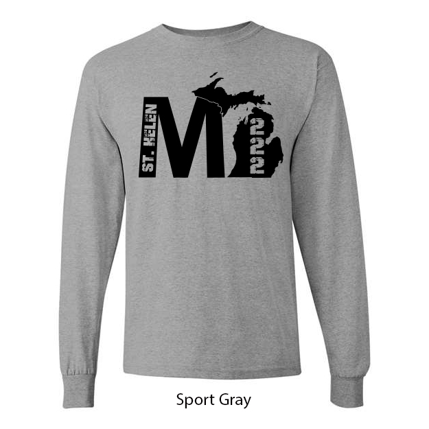 Michigan 222 Long Sleeve T-Shirt - Image 11