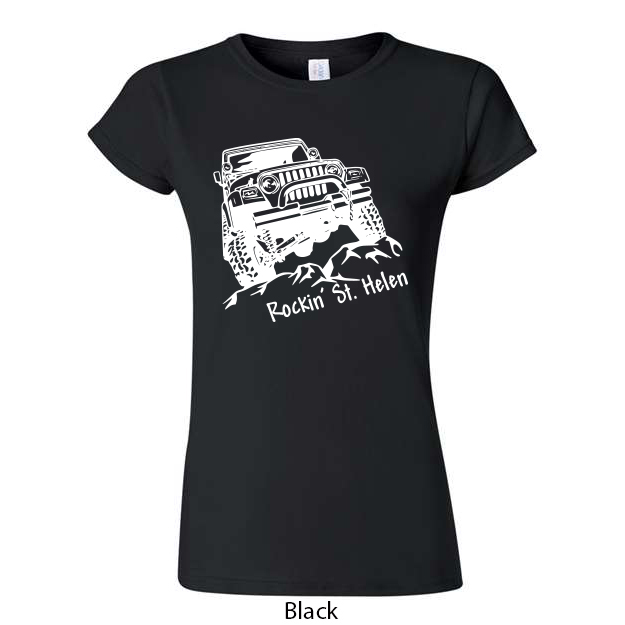Rockin St. Helen Jeep Ladies T-Shirt - Image 3