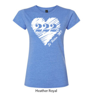 222 Heart Ladies T-Shirt