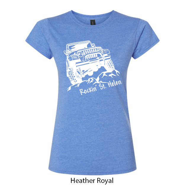 Rockin St. Helen Jeep Ladies T-Shirt - Image 6