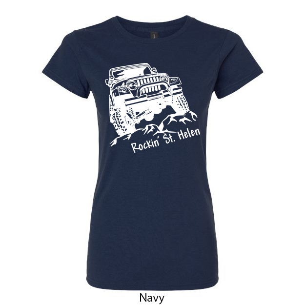 Rockin St. Helen Jeep Ladies T-Shirt - Image 9