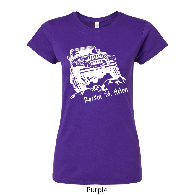 Rockin St. Helen Jeep Ladies T-Shirt - Image 10