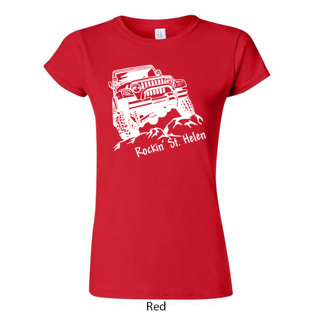 Rockin St. Helen Jeep Ladies T-Shirt - Image 11