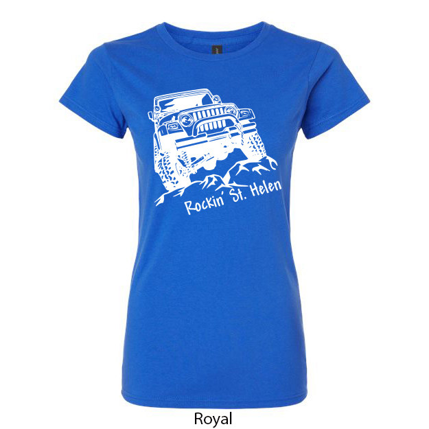 Rockin St. Helen Jeep Ladies T-Shirt
