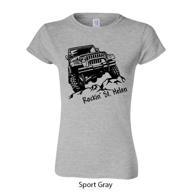 Rockin St. Helen Jeep Ladies T-Shirt - Image 12